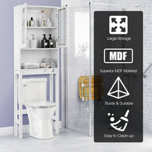 Load image into Gallery viewer, Wooden over the toilet Storage Cabinet with Tower Rack
