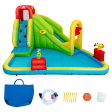 Load image into Gallery viewer, Outdoor Inflatable Water Bounce House with 480W Blower

