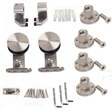 Load image into Gallery viewer, Modern Stainless Steel Wood Sliding Door Hardware Set
