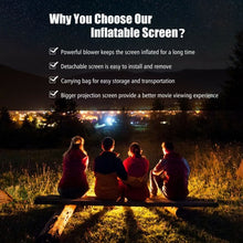Load image into Gallery viewer, Inflatable Outdoor Movie Projector Screen with Blower-18'

