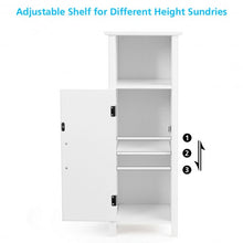 Load image into Gallery viewer, Bathroom Adjustable Shelf Floor Storage Cabinet with Door
