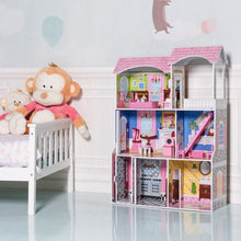 Load image into Gallery viewer, 46" Pink Dollhouse w/ Furniture
