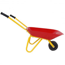 Load image into Gallery viewer, Outdoor Garden Backyard Play Toy Kids Metal Wheelbarrow-Red
