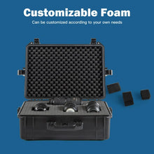 Load image into Gallery viewer, Weatherproof Shockproof Camera Lens Box w/ Customizable Foam
