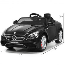 Load image into Gallery viewer, 12 V Mercedes-Benz S63 Licensed Kids Ride On Car-Black
