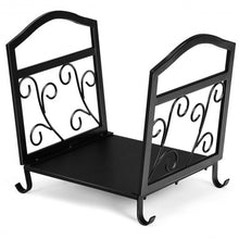 Load image into Gallery viewer, Fireplace Log Holder Iron Indoor Firewood Rack
