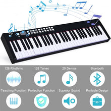 Load image into Gallery viewer, BX-II 61 Key Digital Piano Touch sensitive with Bluetooth and MP3-White
