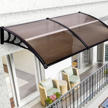 Load image into Gallery viewer, 80" x 40" OutdoorWindow Awning Door Polycarbonate Canopy-Brown
