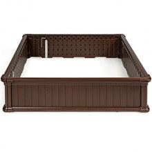 Load image into Gallery viewer, 48.5" Raised Garden Bed Planter for Flower Vegetables Patio-Brown
