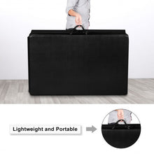 Load image into Gallery viewer, 4'x10'x2" Thick Folding Panel Gymnastics Mat-Black

