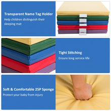 Load image into Gallery viewer, 2-Inch Toddler Thick Rainbow Rest Nap Mats 5-Pack
