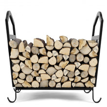 Load image into Gallery viewer, Fireplace Log Holder Iron Indoor Firewood Rack
