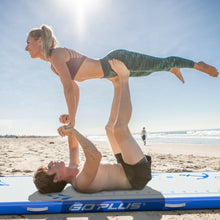 Load image into Gallery viewer, 10 ft Inflatable Gymnastic Tumbling Mat with Electric Pump-Blue
