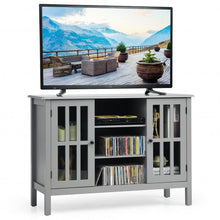 Load image into Gallery viewer, Wooden TV Stand Console Cabinet for 50" TV-Gray
