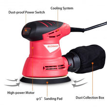Load image into Gallery viewer, 5" Palm Random Orbit Sander with Dust Collector and Sandpapers
