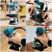 Load image into Gallery viewer, 1.25HP Palm Router Electric Trimmer Kit Variable Woodworking Tool
