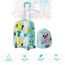Load image into Gallery viewer, 2 pcs Kids Luggage Set 12" Backpack &amp; 16" Rolling Suitcase Travel
