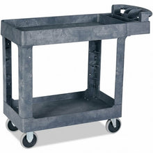 Load image into Gallery viewer, Plastic Utility Service Cart 550 lbs Capacity 2 Shelves Rolling
