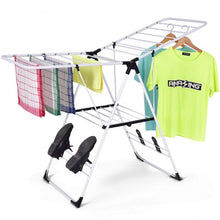 Load image into Gallery viewer, White Portable Laundry Clothes Storage Drying Rack
