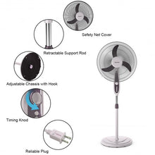 Load image into Gallery viewer, 18" Oscillating Standing Floor Fan
