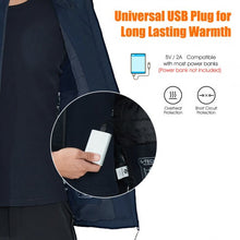 Load image into Gallery viewer, Men' &amp; Women' Electric USB Heated  Sleeveless Vest-Navy-M

