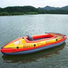 Load image into Gallery viewer, Goplus 1-Person Inflatable Canoe Boat Kayak Set with Oar and Hand Pump
