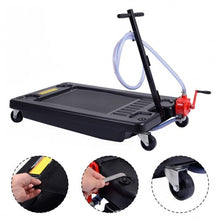 Load image into Gallery viewer, 8' Hose 17 Gallon Low Profile Portable Oil Drain

