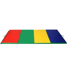 Load image into Gallery viewer, 4'x10'x2" Thick Folding Panel Gymnastics Mat-Color
