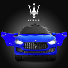 Load image into Gallery viewer, 12 V Remote Control Maserati Licensed Kids Ride on Car-Blue
