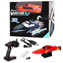 Load image into Gallery viewer, 2.4G RC Racing Boat Brushed RTR High Speed Racer-Red
