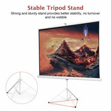 Load image into Gallery viewer, 100" 70 x 70 Portable Square Tripod Screen Projection Projector
