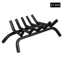 Load image into Gallery viewer, 21" Iron Fireplace Log Grate Firewood Burning Rack
