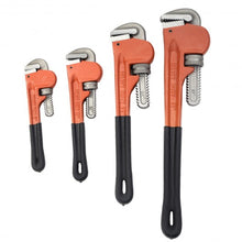 Load image into Gallery viewer, 4 Pcs Adjustable 8" 10" 14" 18" Heavy Duty Pipe Wrench Set Monkey Heat Treated
