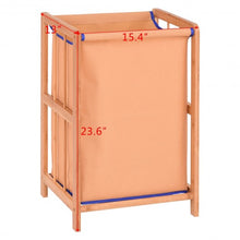 Load image into Gallery viewer, Bamboo Frame Durable Clothes Storage Laundry Hamper
