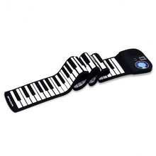 Load image into Gallery viewer, 88 Keys Midi Electronic Roll up Piano Silicone Keyboard for Beginners-Black
