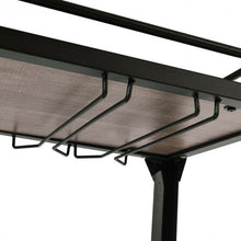 Load image into Gallery viewer, 2 Tier Wood Kitchen Island Rolling Bar Serving Cart
