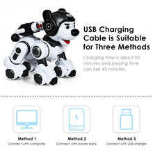 Load image into Gallery viewer, Wireless Programmable Interactive Remote Control Robotic Dog-Black
