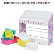 Load image into Gallery viewer, Kids Toy Storage Organizer Children Storage Bins &amp; Book Sleeves
