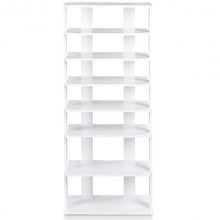 Load image into Gallery viewer, 7 Tiers Big Shoe Rack Wooden Shoes Storage Stand
