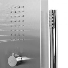 Load image into Gallery viewer, 58" Brushed Stainless Steel Shower Panel w/3 stage Function
