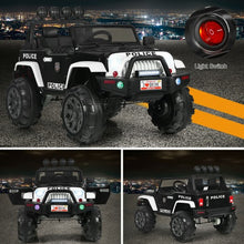 Load image into Gallery viewer, 12V Kids Spring Suspension Ride On Truck-Black &amp; White
