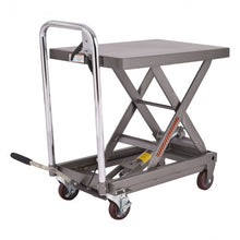 Load image into Gallery viewer, 500 lb Capacity Rolling Table Hydraulic Cart w/Foot
