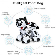 Load image into Gallery viewer, Wireless Programmable Interactive Remote Control Robotic Dog-Black
