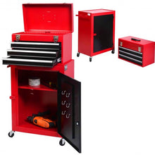 Load image into Gallery viewer, 2 PC Mini Tool Chest Cabinet Storage Toolbox
