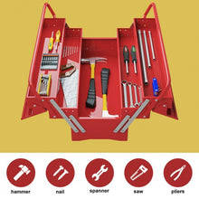 Load image into Gallery viewer, 20" Portable 5 Trays Mechanic Garage Steel Cantilever Tool Box
