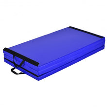 Load image into Gallery viewer, 6' x 4' Tri-Fold Gymnastics Mat Thick Folding Panel-Blue
