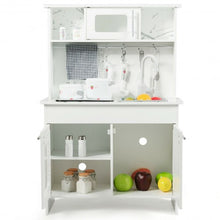 Load image into Gallery viewer, Kids Pretend Kitchen Playset Gift with Utensils White
