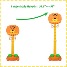 Load image into Gallery viewer, Adjustable Kids 3-in-1 Basketball Hoop Set with Balls
