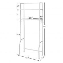 Load image into Gallery viewer, 2 Tire Space Saver Storage Rack for Bathroom
