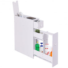 Load image into Gallery viewer, White Bathroom Cabinet Space Saver Storage Organizer
